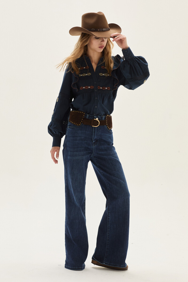 Blusa Noctis Azul Marino