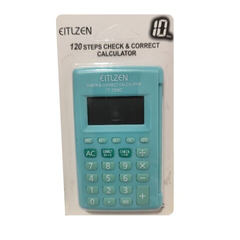OUTLET Calculadora Eitlzen con tapa It-355C colores fluo Outlet Calculadora Eitlzen Con Tapa It-355c Colores Fluo