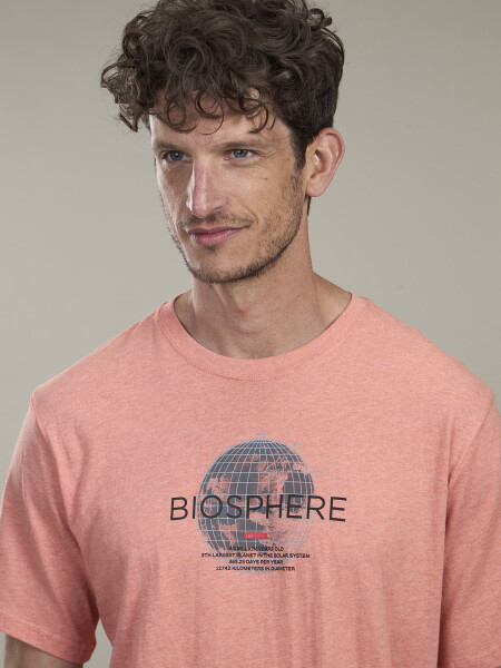 T-SHIRT EARTH CORAL MELANGE
