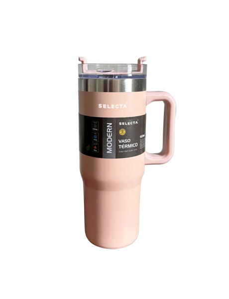 MUG TERMICO MODERN ACERO INOX 900ML ROSA SELECTA MUG TERMICO MODERN ACERO INOX 900ML ROSA SELECTA