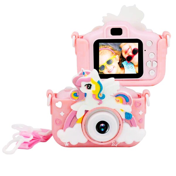 Camara De Fotos Unicornio Infantil Digital Para Niños Atrix® Variante Color Rosa