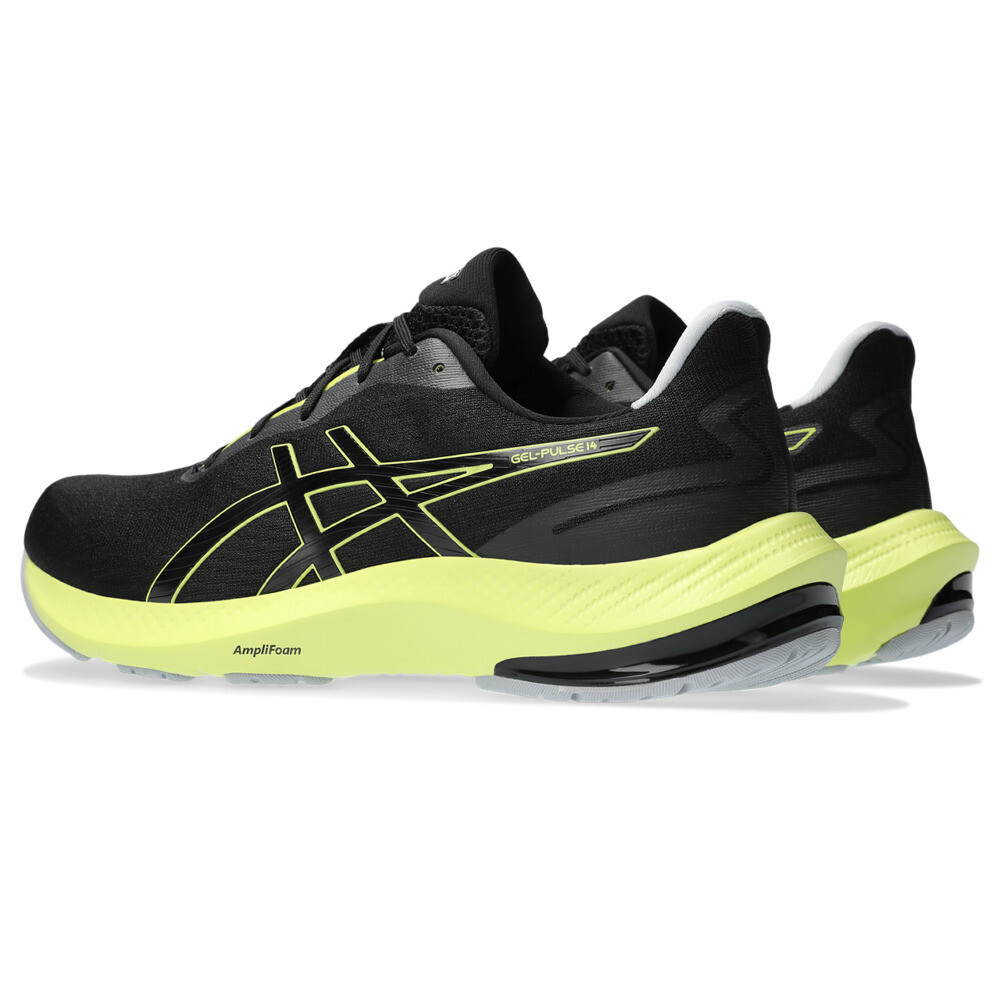 Zapatillas Running GEL Pulse 14 - Hombre Black/glow Yellow