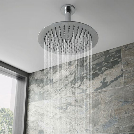 ROSETA 40CM ACERO INOX REDONDA BAÑO BRILLO 000