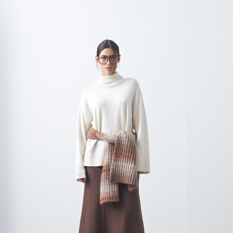 BUFANDA GULAB Beige Melange