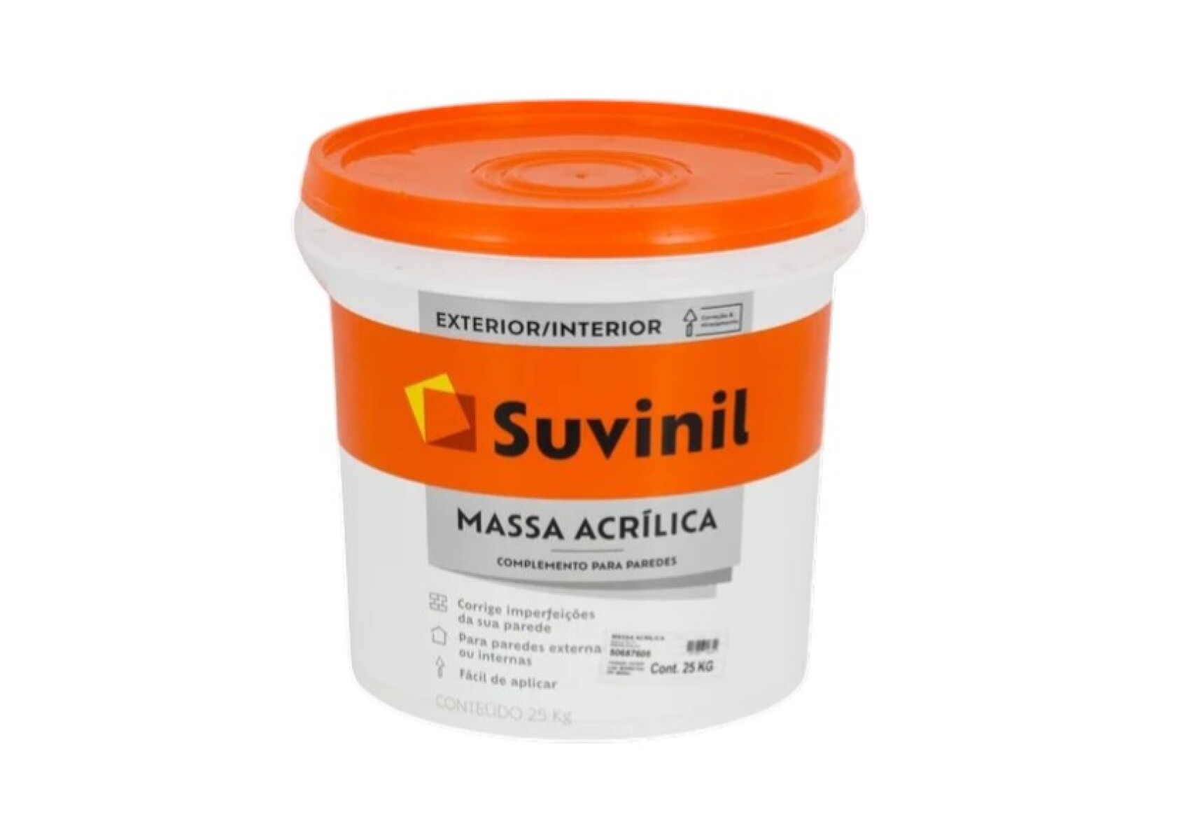 Enduido Exterior/Int. Suvinil 25Kg (massa acrílica) 