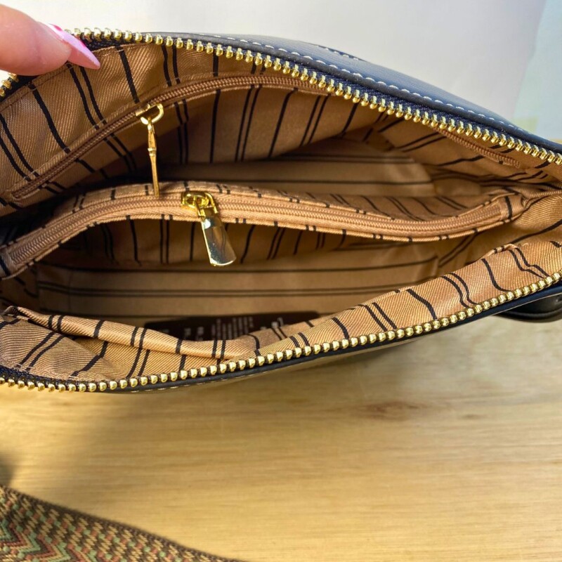 Cartera Cuerina Wanna Negro