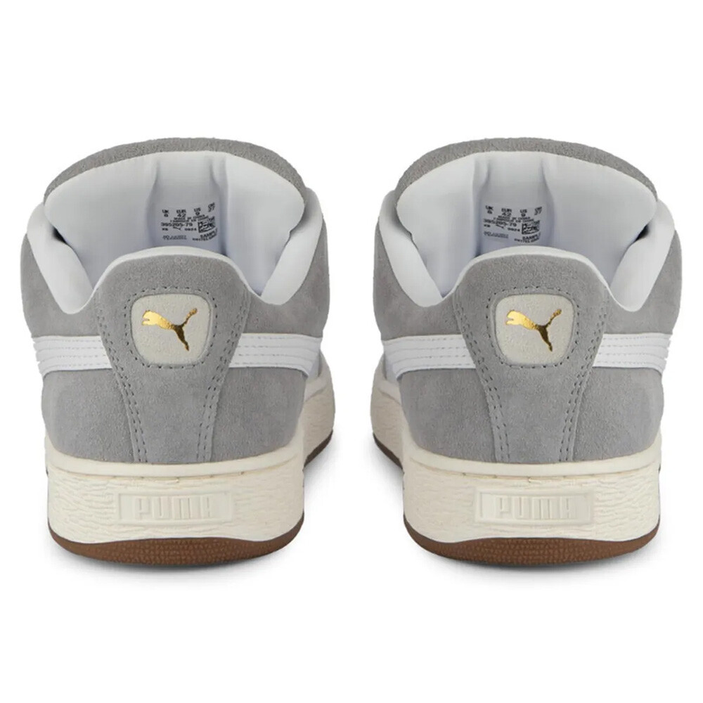 Zapatillas Puma Suede XL Unisex Gray Echo-Puma White-Puma Gold