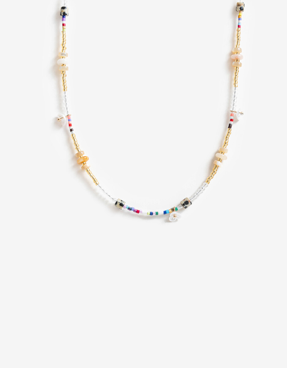 Collar Con Beads Floral 