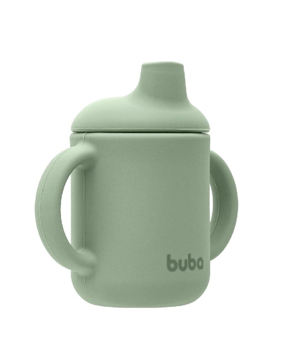 Vaso entrenamiento 100% silicona - buba - verde 