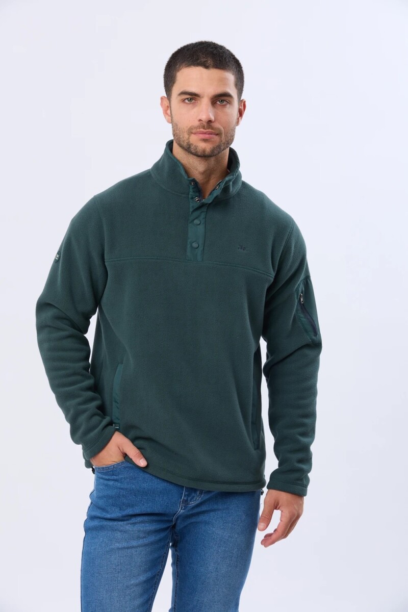 BUZO LEGACY 5538 1/2 BOTON BROCHE - VERDE 