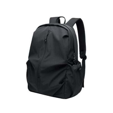 Mochila con bolsillo exterior para viaje Negro