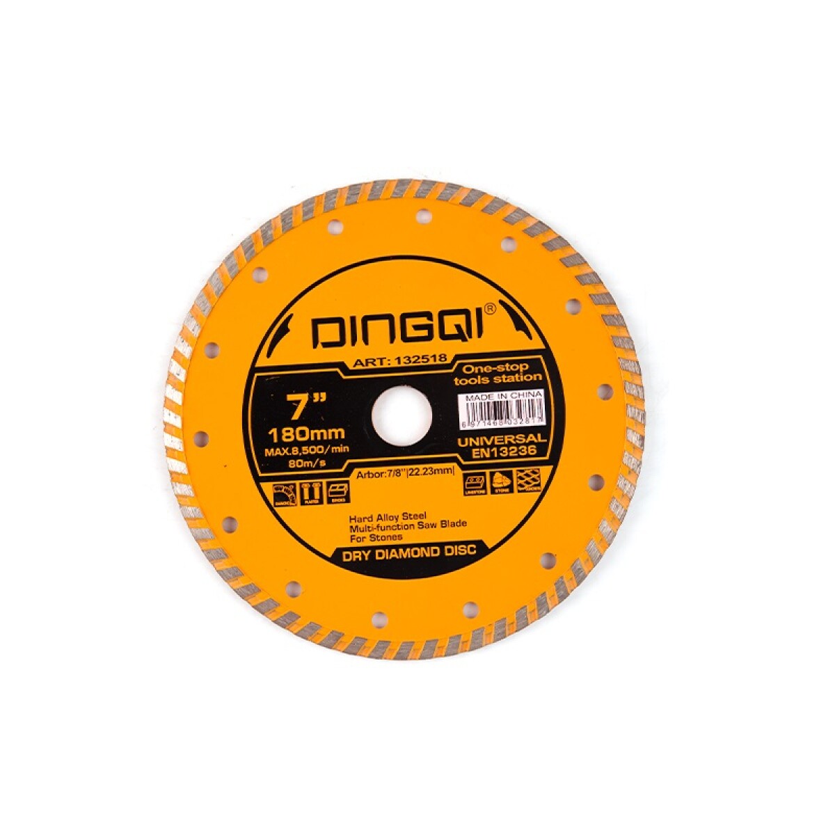 DINGQI DISCO DIAMANTADO TURBO 180 MMx22.2MM 