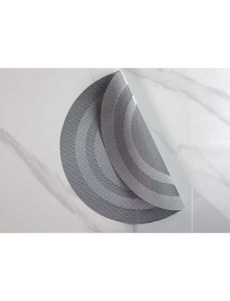 INDIVIDUAL PVC ANILLOS D38CM GRIS OSCURO INDIVIDUAL PVC ANILLOS D38CM GRIS OSCURO