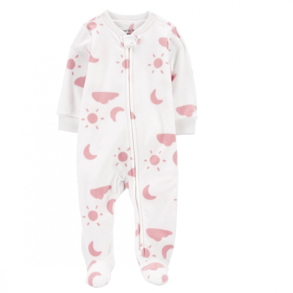 Enterito Carters Micropolar Blanco rosa soles Enterito Carters Micropolar Blanco rosa soles