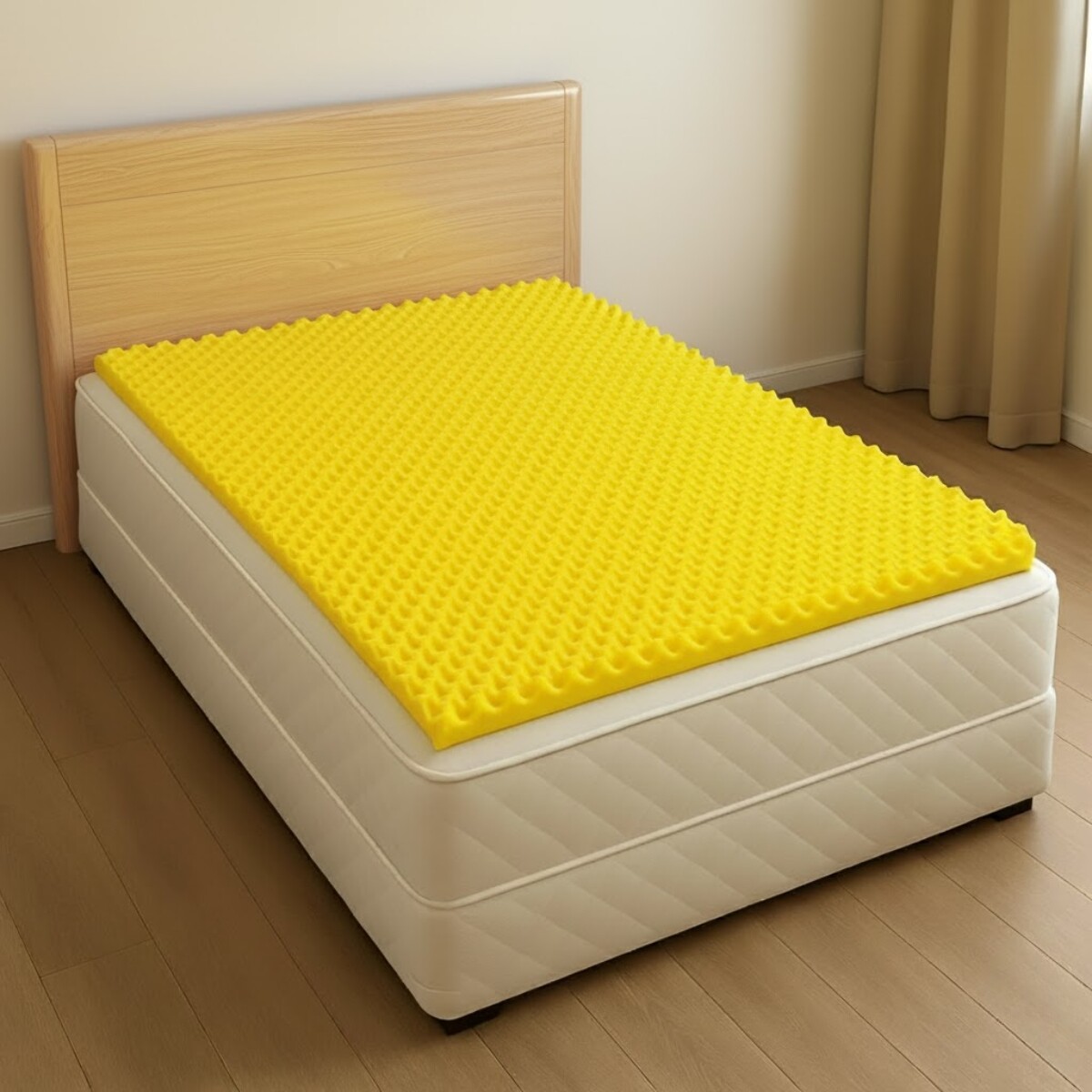 Pillow top de espuma perfilada 1,58 x 1,98 x 3,5 cm - AMARILLO 