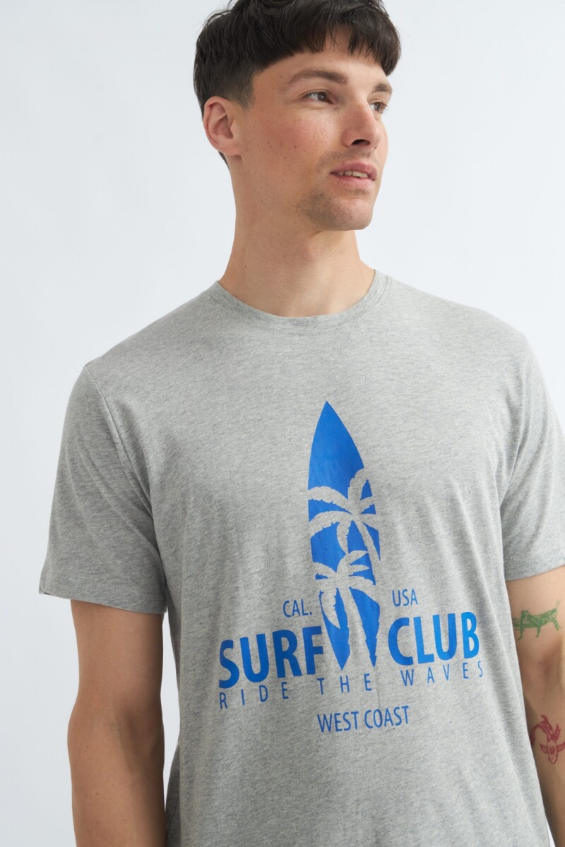 Remera Surf Club GRIS