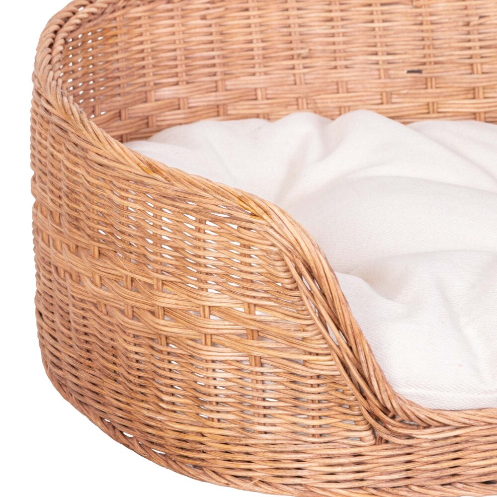 CAMA CESTO RATTAN NATURAL-BEIGE MASCOTAS