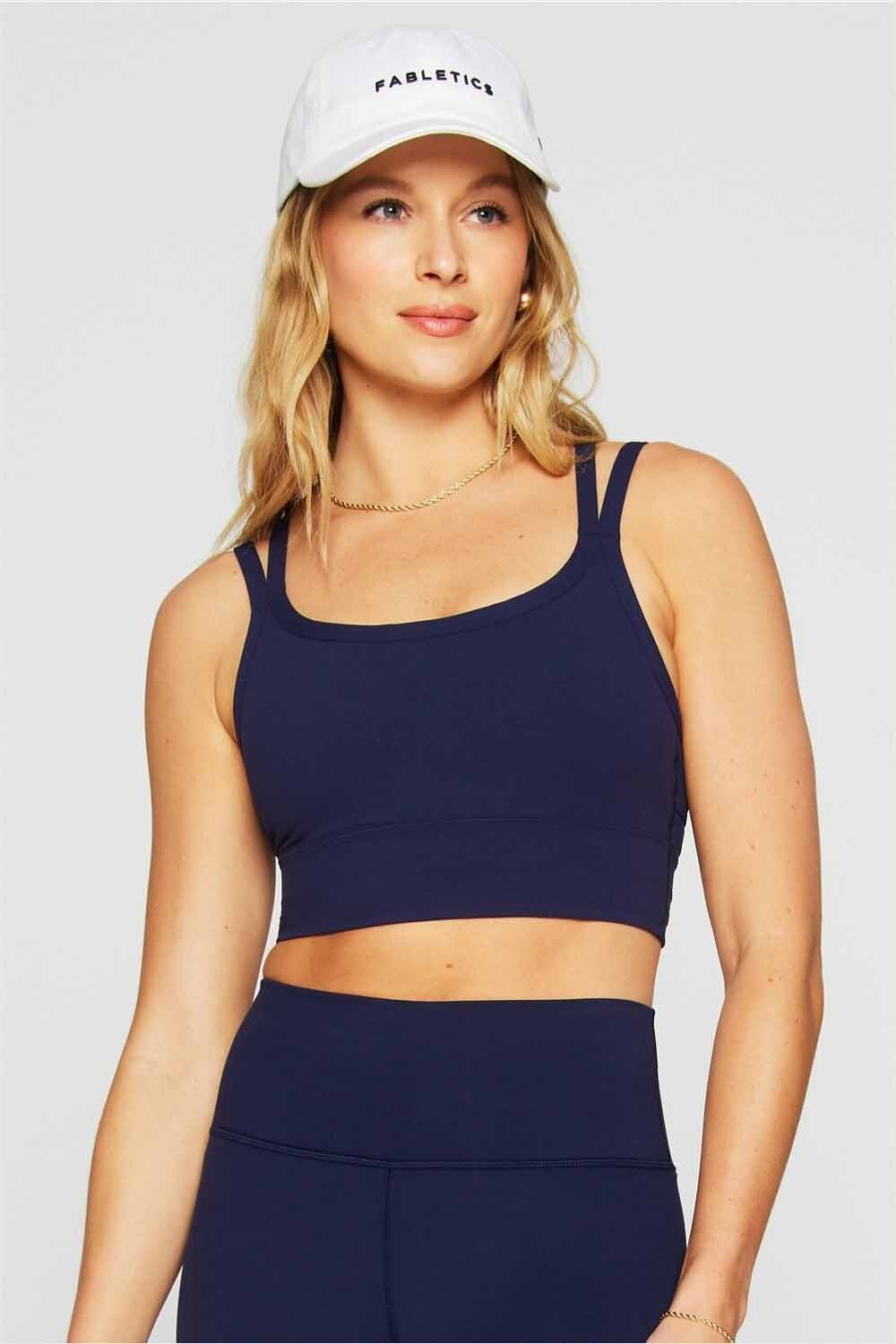 Top Principal Longline Medium Impact Sports Bra Mujer Deep Navy
