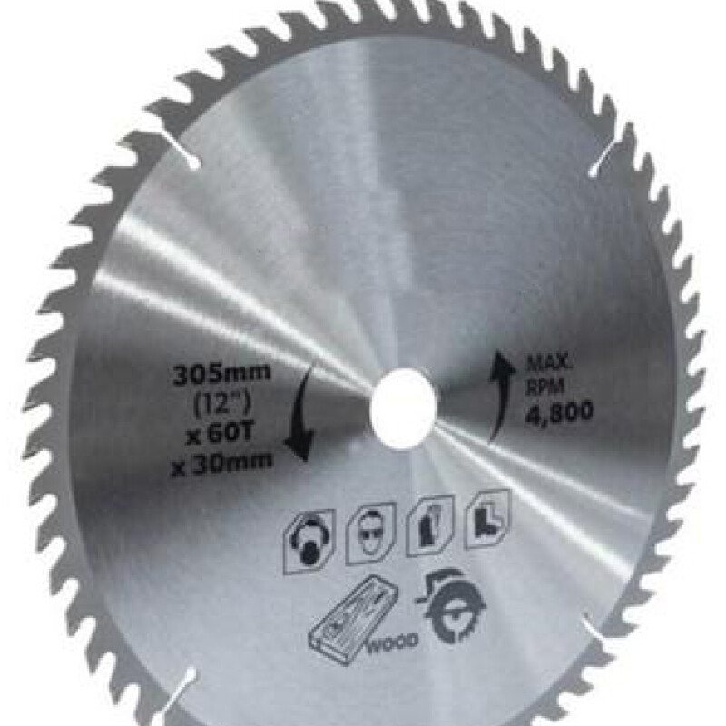 TOLSEN HOJA SIERRA CIRCULAR 305mm(12)x60dtsB30 Tolsen Hoja Sierra Circular 305mm(12)x60dtsb30