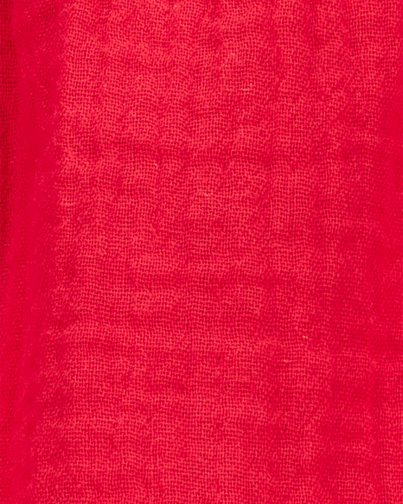 Vestido de algodón, con lazos, rojo Sin color