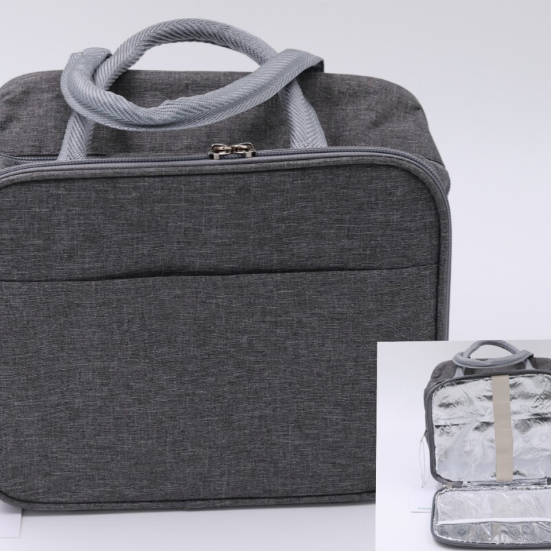 BOLSA DE ALMUERZO TÉRMICA (MÚLTIPLES COMPARTIMENTOS/GRIS) BOLSA DE ALMUERZO TÉRMICA (MÚLTIPLES COMPARTIMENTOS/GRIS)