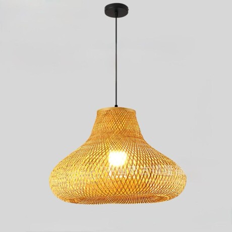 Lámpara Colgante de bambú natural, estilo rústico 36cm de altura 42cm de diámetro Lámpara Colgante de bambú natural, estilo rústico 36cm de altura 42cm de diámetro