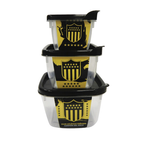 Pack 3 Recipiente Peñarol U