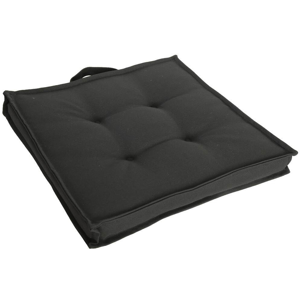 ALMOHADÓN EXTERIOR POLIESTER NEGRO PAD