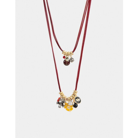 Collar Corto Multi Dijes Dorado