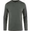 Polo Fjallraven Abisko Wool LS M Hombre Basalt