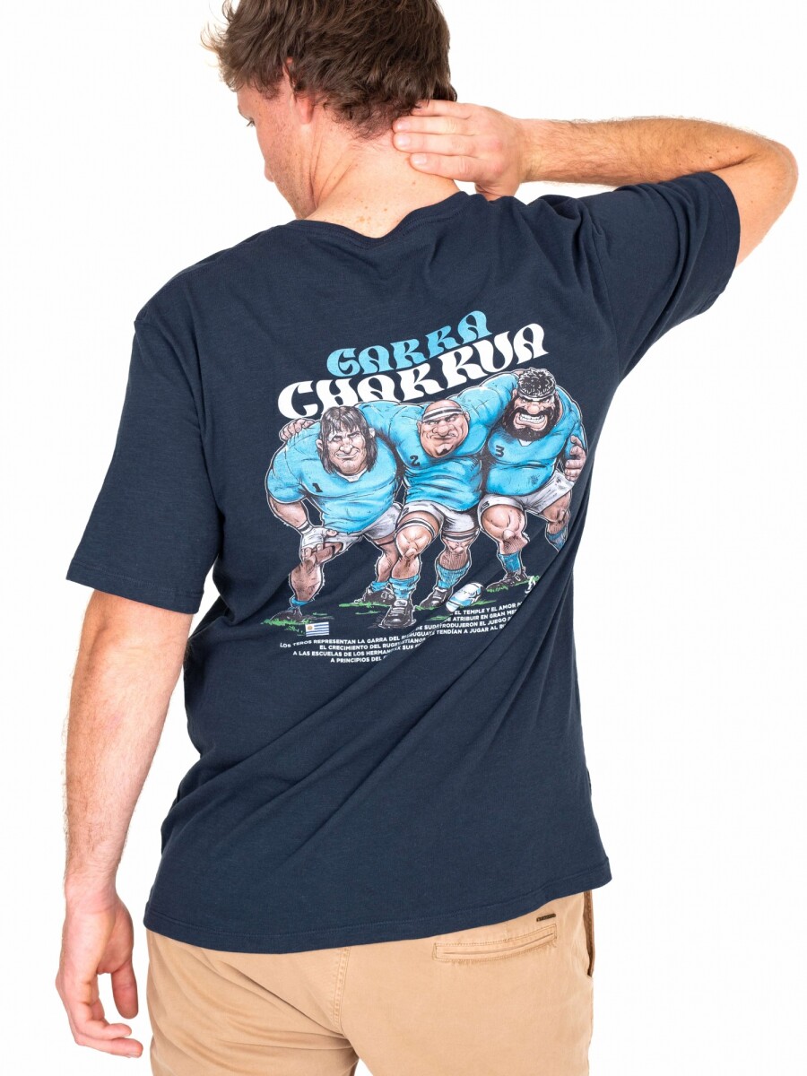 Camiseta Rugby - Garra Charrúa Azul 