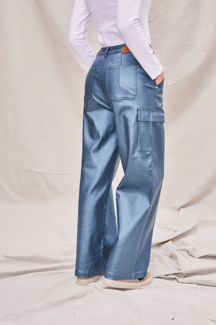 Metallic Cargo Verde Azulado