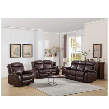 Sofa Recliner 3 Cuerpos Royal Marron