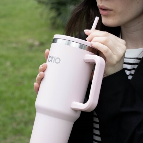 Vaso Térmico brio Con Tapa Sorbito Cup 360 1200ml Rosa