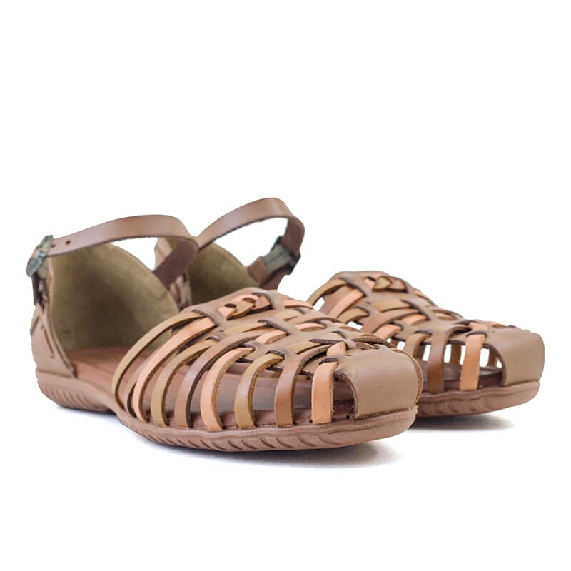 Sandalias Country Tiras de Mujer - 31401 Marron-mix