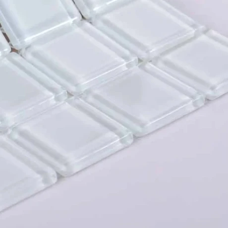 Guardo & Decorados Mosaico Vidrio Super Blanco Porcelamika 000