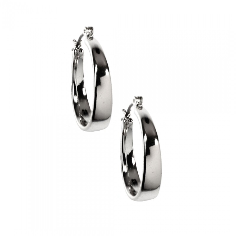 Pe 29Mm Med Hoop Silver