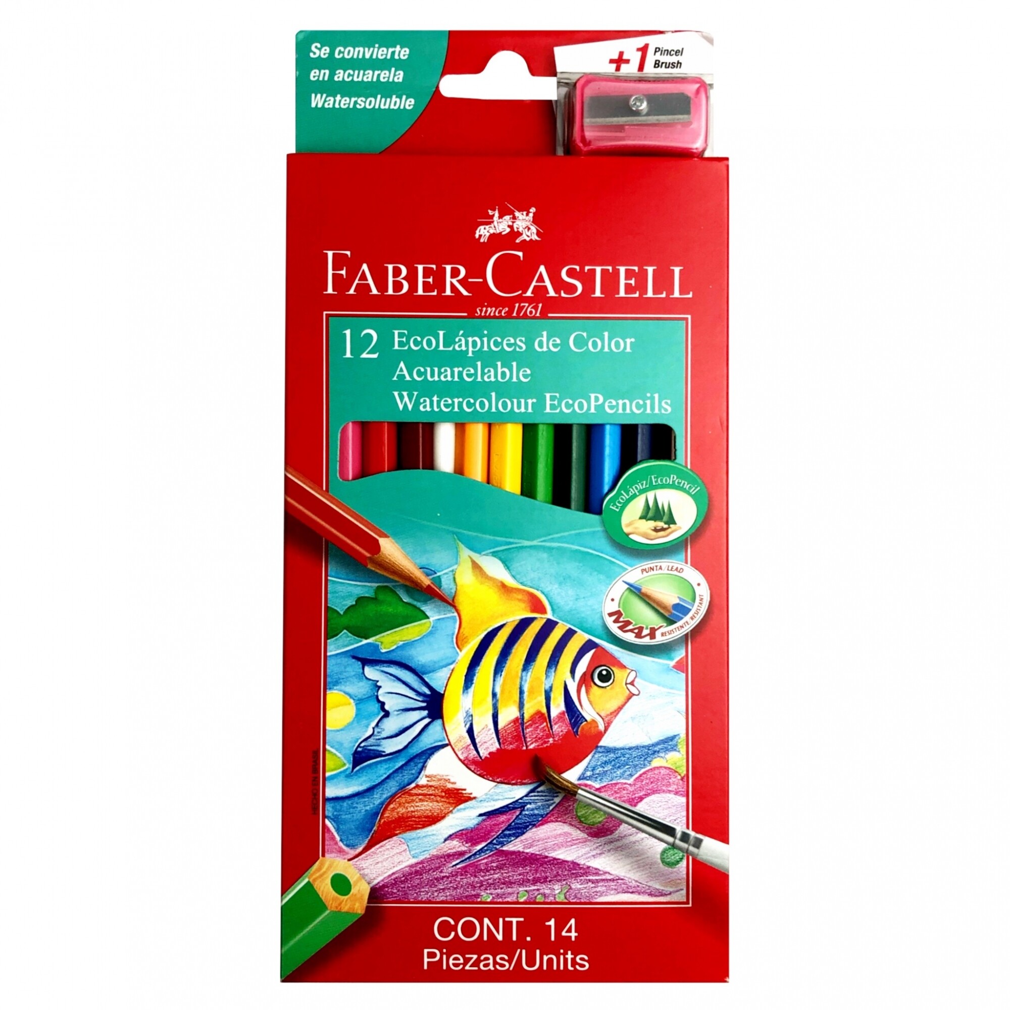 Lápices de Colores Acuarelables Faber-Castell x12 — Ardo Mayorista