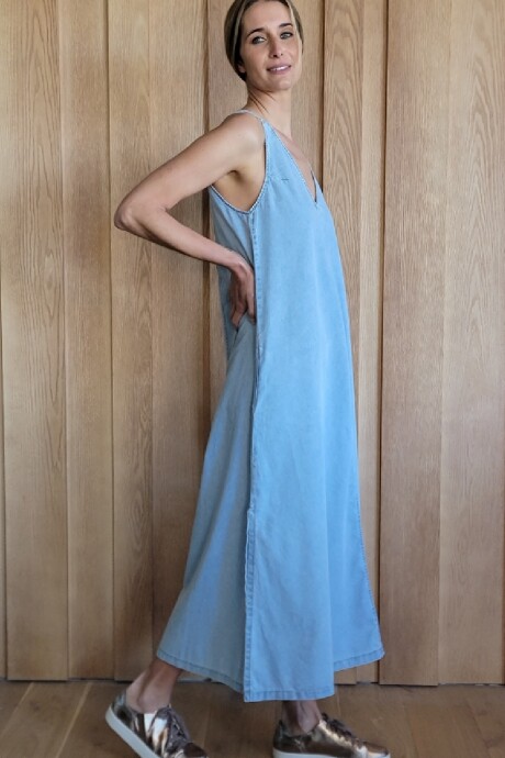 Vestido Laguna Denim Celeste
