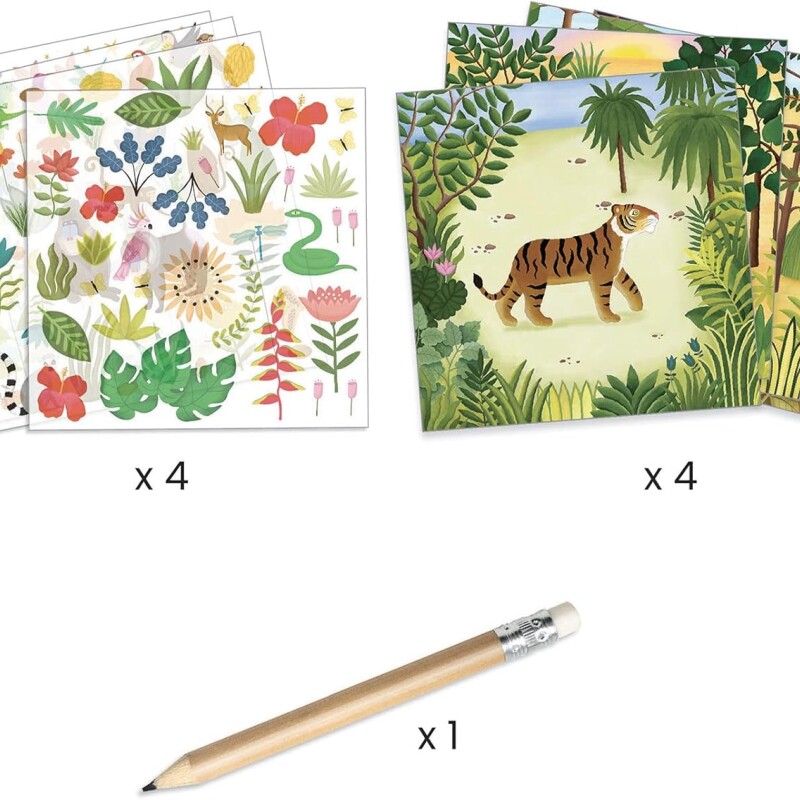 Crear con stickers A moment in time Le Douanier Rousseau
