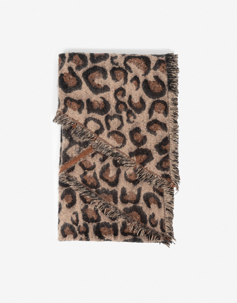 Bufandas Plano Estampado Bufanda Animal Print - Combinacion Multicolor
