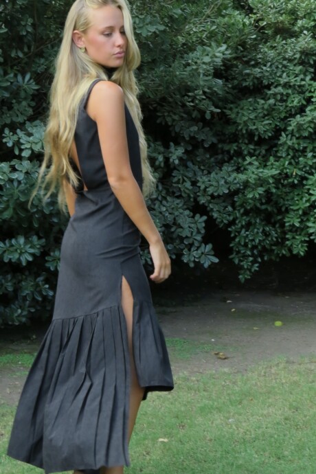 Ribbon Dress Negro