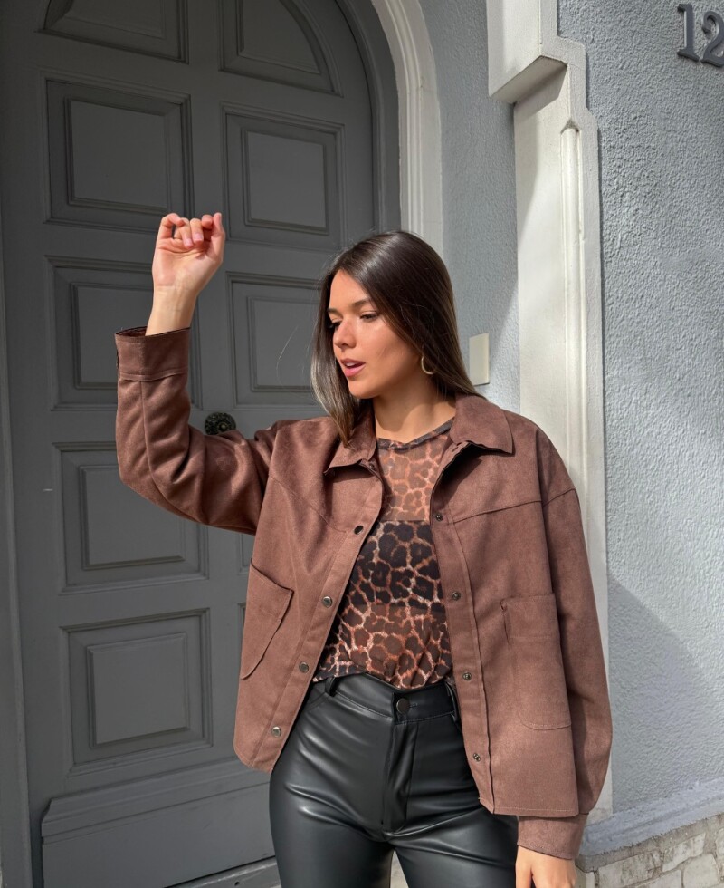 Chaqueta Gamuza chocolate