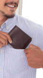 BILLETERA CUERO NAMAZU CHOCOLATE