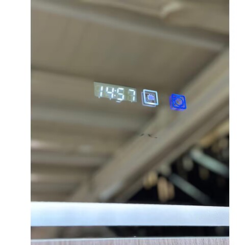Espejo LED 120x70cm con desempañador y display Espejo Led 120x70cm Con Desempañador Y Display