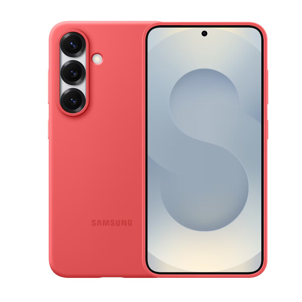 Protector Para Samsung S25 Silicone Case ROJO