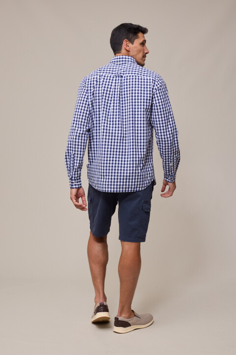 CAMISA M/C ROVIGO POLANCO Azul Cuadros