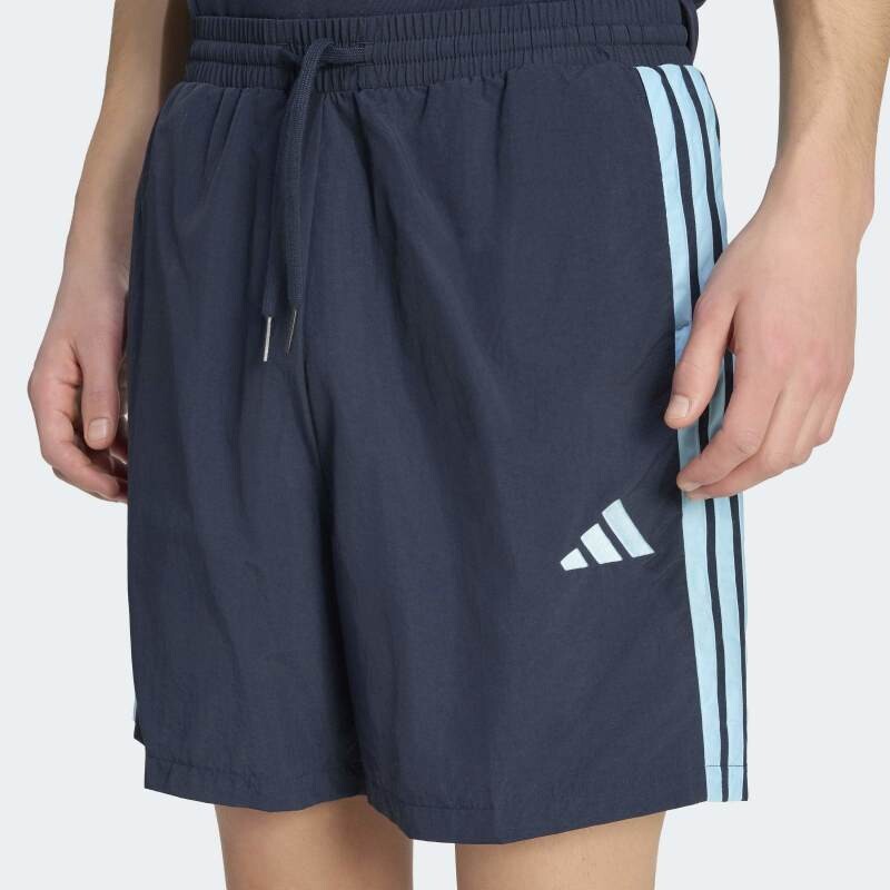Short Adidas Essentials 3 Rayas Chelsea Azul