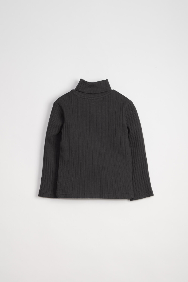 Polera rib Gris