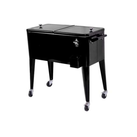 Conservadora Bar con ruedas 76L Negro
